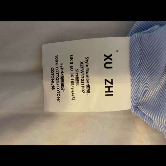 XU ZHI cotton cropped cotton blouse with ruched detail - Picture 7 of 7